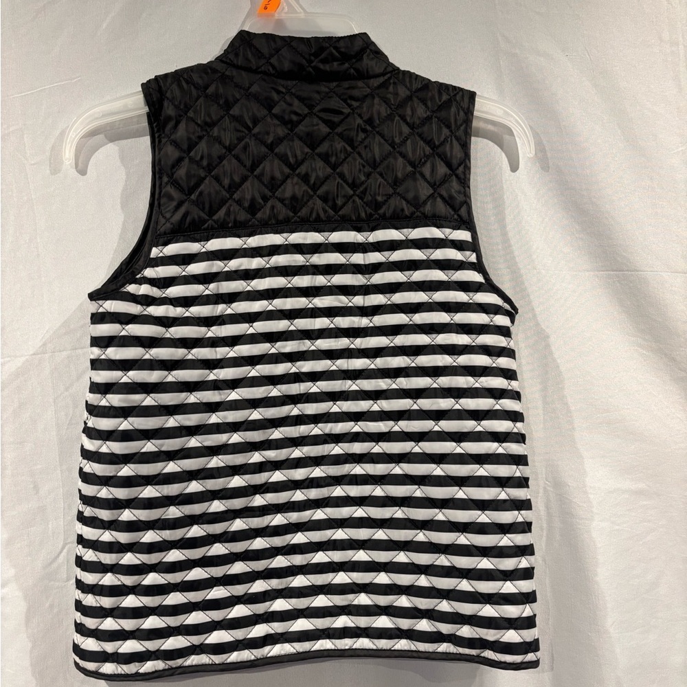 GB Girls Black and White Striped Vest - Picture 3 of 8
